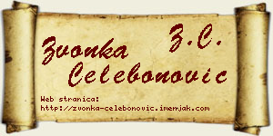 Zvonka Čelebonović vizit kartica
